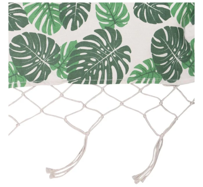 ZÁHRADNÁ HOJDACIA SIEŤ PRE 2 OSOBY 200X150CM S TYČOU A STRAPCOM MIAMI NATURA JUNGLE