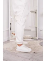 Hrejivá súprava s dlhou mikinou ecru