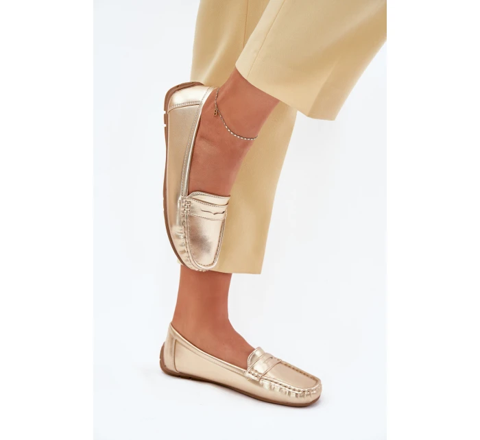 Dámské Eko Kožené Mokasíny Zlaté model 21701539 - Boto