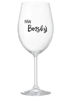 PÁN BOŽSKÝ - priehľadný pohár na víno 350 ml