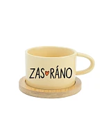 ZAS_RÁNO - žltý pohár na makrónky 200 ml
