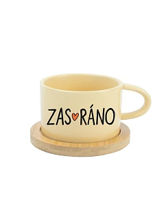 ZAS_RÁNO - žltý pohár na makrónky 200 ml