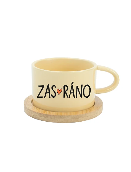 ZAS_RÁNO - žltý pohár na makrónky 200 ml