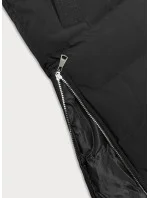 Dlouhá černá dámská péřová vesta model 18822989 - J.STYLE