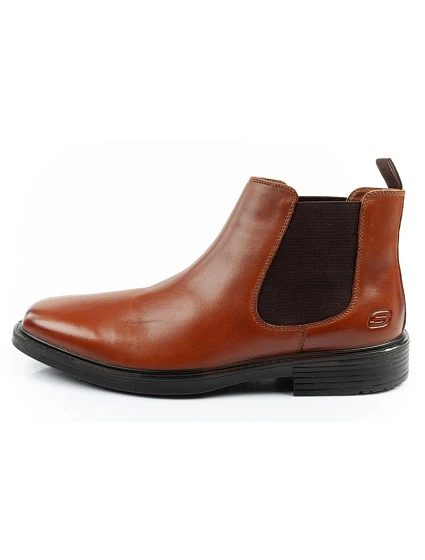 Pánské boty  boots leather brown model 21813737 - Skechers