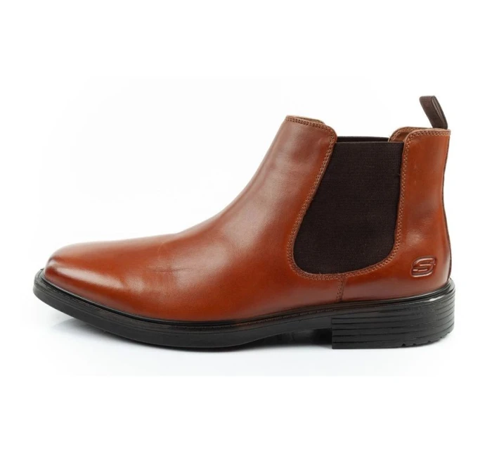 Pánské boty  boots leather brown model 21813737 - Skechers