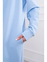 Modrá bunda s potiskem