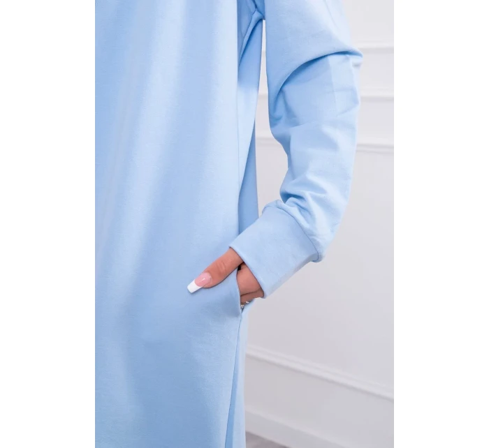 Modrá bunda s potiskem