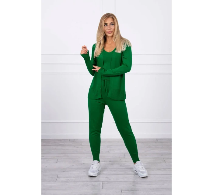 Súprava svetrov 3-dielna zelená