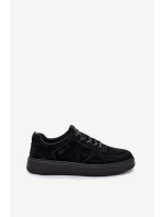 Pánské Sneakersy Na Platformě Zamszové Big Star model 21706190 Černé - Big Star Shoes