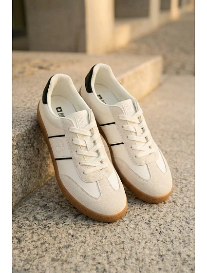 Pánské Sneakers Big Star model 22046222 Bílé - Big Star Shoes Pánské Sneakers Big Star model 22046222 Bílé - Big Star Shoes