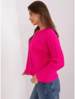 Sweter AT SW  fuksjowy model 18969954 - FPrice