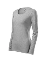 Slim triko dámské tmavě šedý melír Slim triko dámské tmavě šedý melír