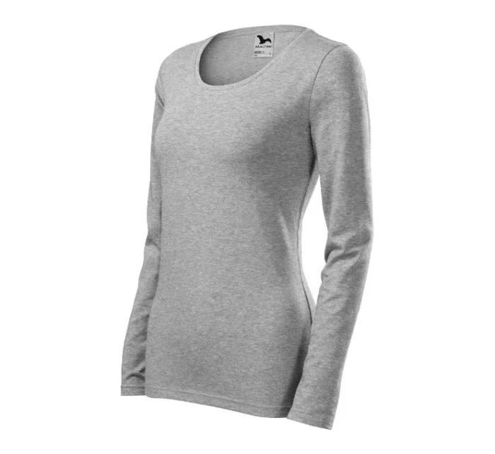 Slim triko dámské tmavě šedý melír Slim triko dámské tmavě šedý melír