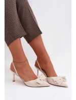 Sandále na podpätku model 224470 Vykročte štýlovo