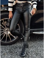 Dámske čierne voskované nohavice GLOSSTEP FashionStreet UY2194