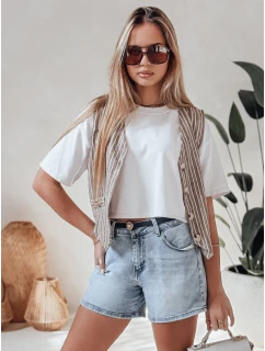 Dámské džínové šortky s páskem  modré Dstreet model 21987617 - FashionStreet