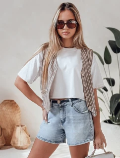 Dámské džínové šortky s páskem  modré Dstreet model 21987617 - FashionStreet