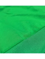 Tenká krátká zelená dámská tepláková mikina model 18378938 - J.STYLE Tenká krátká zelená dámská tepláková mikina model 18378938 - J.STYLE