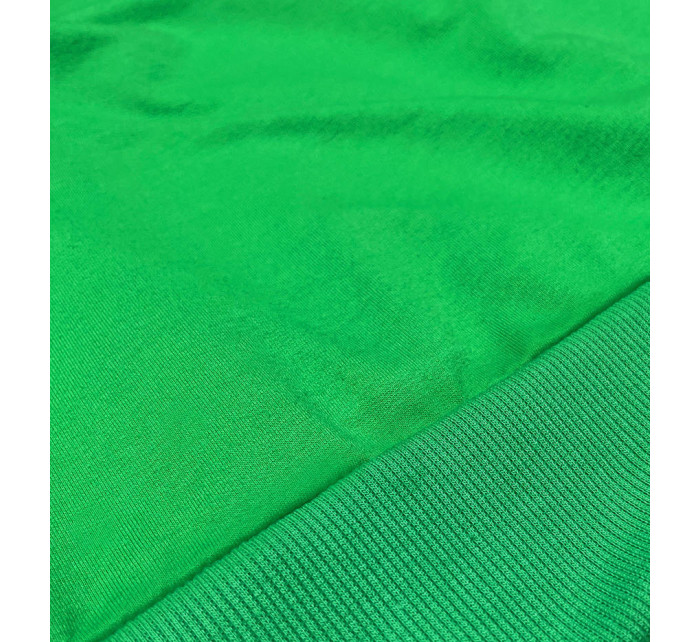 Tenká krátka zelená dámska tepláková mikina (8B938-27)