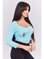 model 18746490 body s potiskem pistole mint - K-Fashion