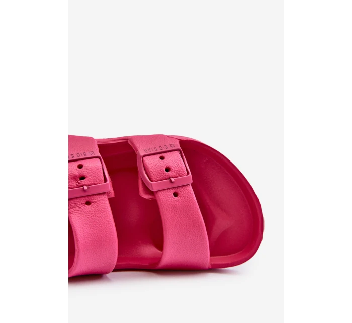 Klapki Dziecięce Lekkie Z Klamrami BIG STAR NN374545 Fuksja