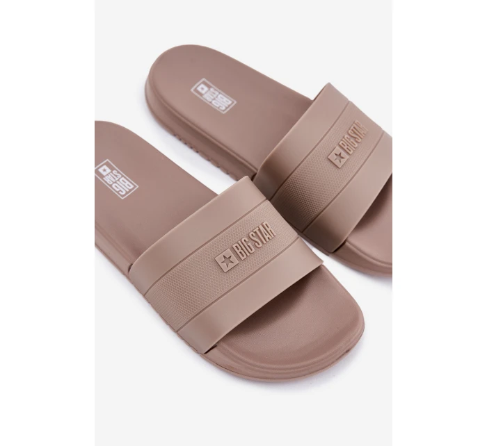 Klapki Męskie Big Star RR174A048 Beżowe