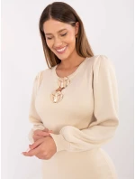 PM SK šaty YIS1063.17 svetlo béžová PM SK šaty YIS1063.17 svetlo béžová