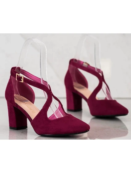 Módne dámske lodičky na širokom podpätku PB137F - Sergio Leone Módne dámske lodičky na širokom podpätku PB137F - Sergio Leone