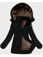 Černá dámská zimní bunda s odepínací kapucí model 21247953 - LHD