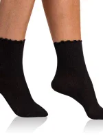 Dámske ponožky FANCY MODAL SOCKS - BELLINDA - čierne