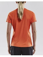 Craft Teamwear Squad Go Jersey Solid W Dámske športové tričko s výstrihom do V 82.5566 bordová