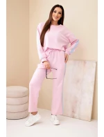 Dámska viskózna maslová súprava s tienidlami púdrovo ružová Dámska viskózna maslová súprava s tienidlami púdrovo ružová