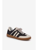 model 21684270 Kožené Nízké Tenisky Dámské Černé - Zazoo