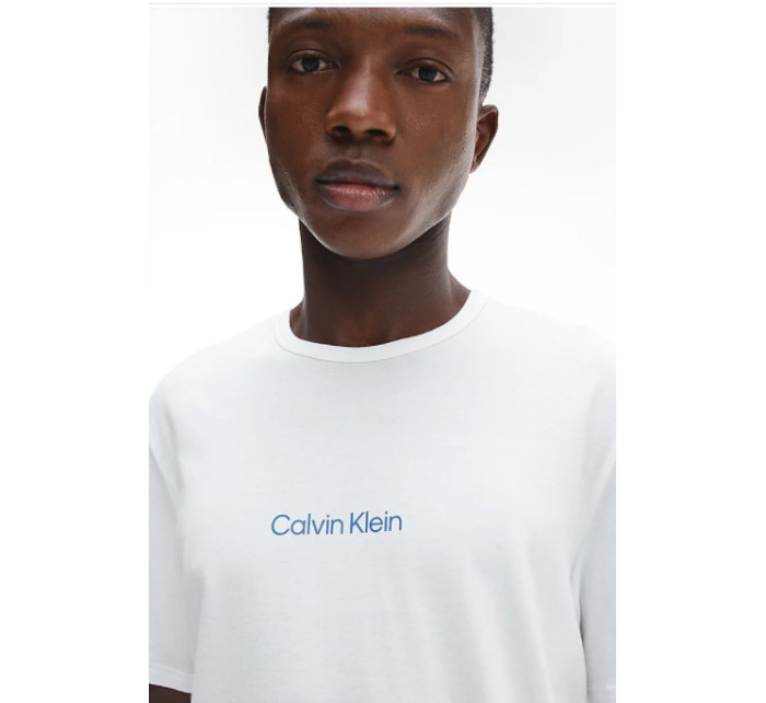 Pánska košeľa na spanie NM2170E 1O6 - biela - Calvin Klein