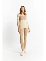 Dámske legíny TRU2440 béžové - Monnari