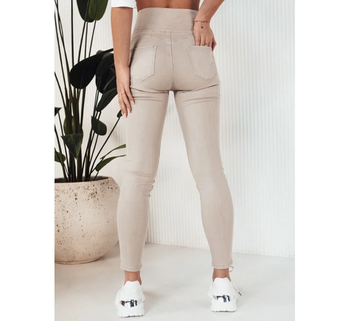 Dámske džínsové nohavice ALTET beige FashionStreet UY1904 Dámske džínsové nohavice ALTET beige FashionStreet UY1904