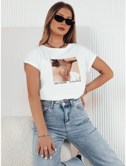 FALCI dámske tričko biele FashionStreet RY2398