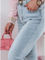 Dámske džínsové nohavice mom fit s opaskom LOVENOVA FashionStreet UY2360 Dámske džínsové nohavice mom fit s opaskom LOVENOVA FashionStreet UY2360
