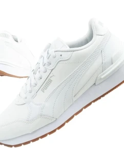 Puma ST Runner v4 športové topánky pánske tenisky biele kožené módne