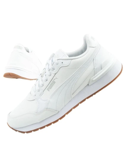 Puma ST Runner v4 športové topánky pánske tenisky biele kožené módne