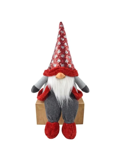 VIANOČNÝ TRPASLÍK SEDIACI 92CM