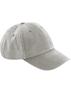 Beechfield B 655 6-panelová nízkoprofilová čiapka „Vintage“ 53.0655 vintage grey