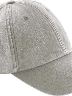 Beechfield B 655 6-panelová nízkoprofilová čiapka „Vintage“ 53.0655 vintage grey