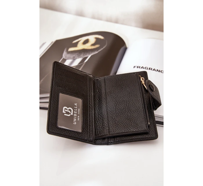 Damski Portfel Z Eko Skóry Czarne Isamille Damski Portfel Z Eko Skóry Czarne Isamille