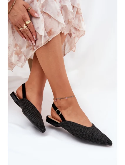 Baleríny S Pletením A  Černé model 21688235 - Boto