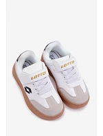 Dětské tenisky na suchý zip LOTTO MAKERA 2601250K Bílé