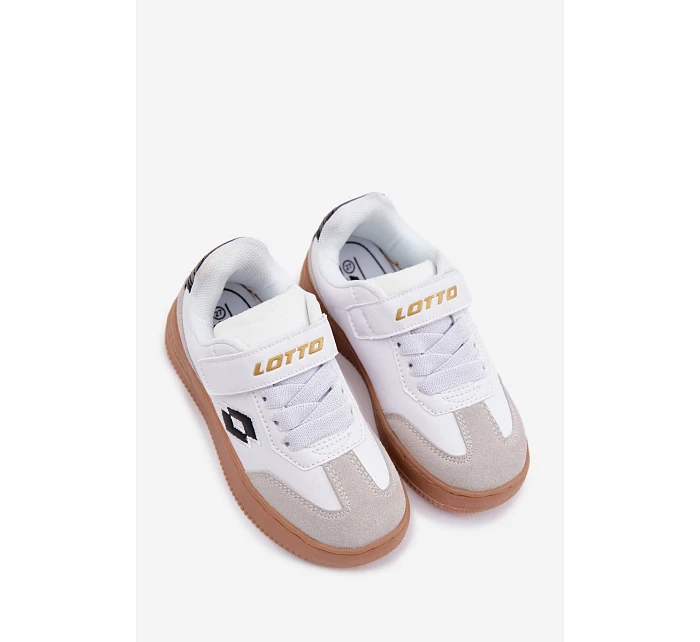 Dětské tenisky na suchý zip LOTTO MAKERA 2601250K Bílé