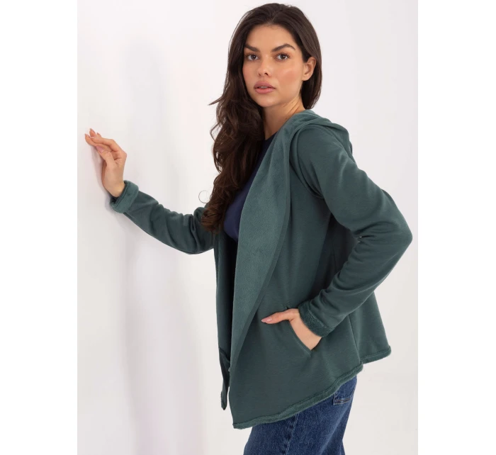 Mikina D68450M01066D1 tmavozelená