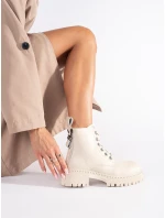 Pohodlné dámske členkové topánky hnedá platforma Pohodlné dámske členkové topánky hnedá platforma